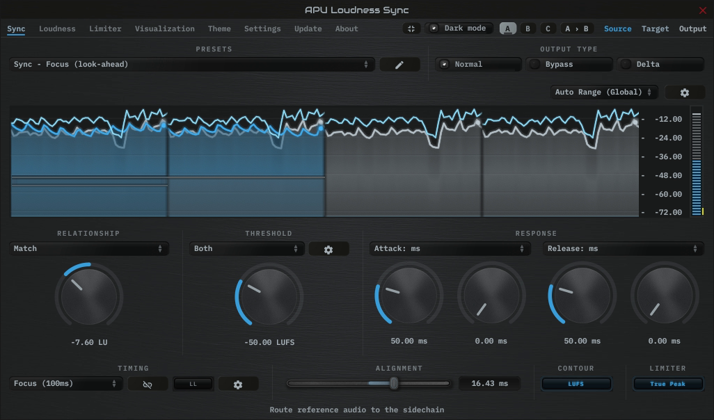 APU Loudness Sync demonstration